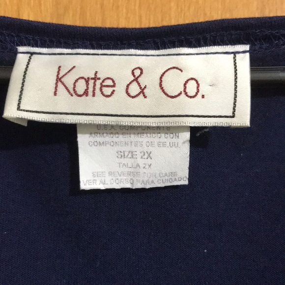 Kate & Co Modest Dress with Nautical Appliques - Picture 3 of 6